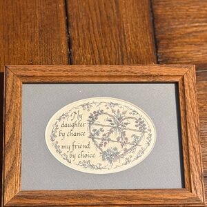 Wooden Framed Daughter Quote Wall Art